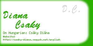 diana csaky business card